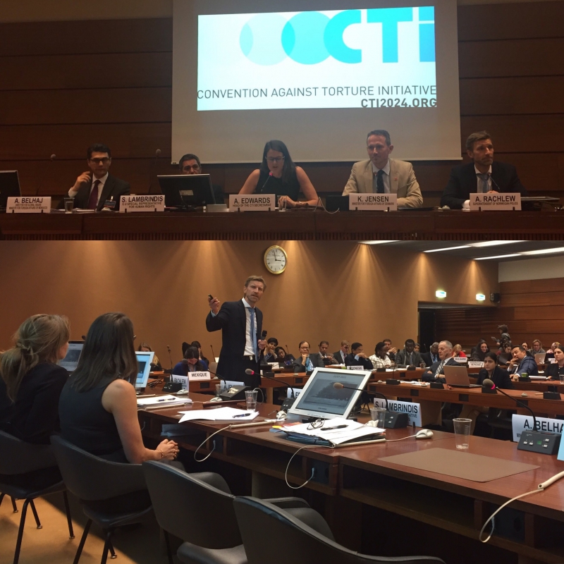Dr. Alice Edwards, Head of the CTI Secretariat, moderates the high level panel discussing