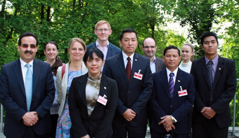 Myanmar delegation on CTI Study Visit, alongside representatives from Morocco, Denmark, the APT and CTI Secretariat