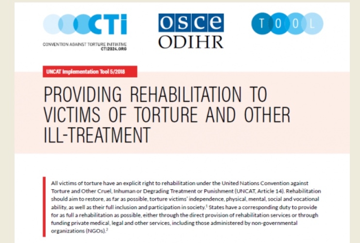 New implementation tool on the rehabilitation of victims of torture
