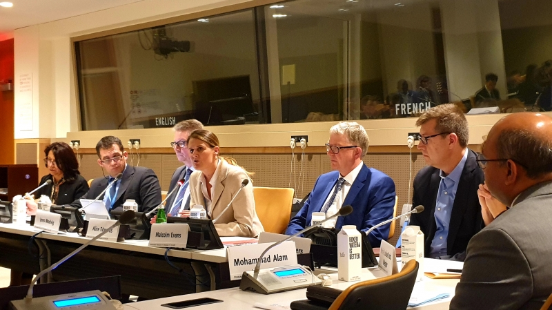 Panelists at the side-event on ‘Professionalising Police and Preventing Torture’ held at the UN Headquarters